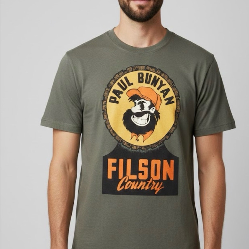 Filson Men's Paul Bunyan Graphic T-Shirt - Filson Country Grey - Size XL